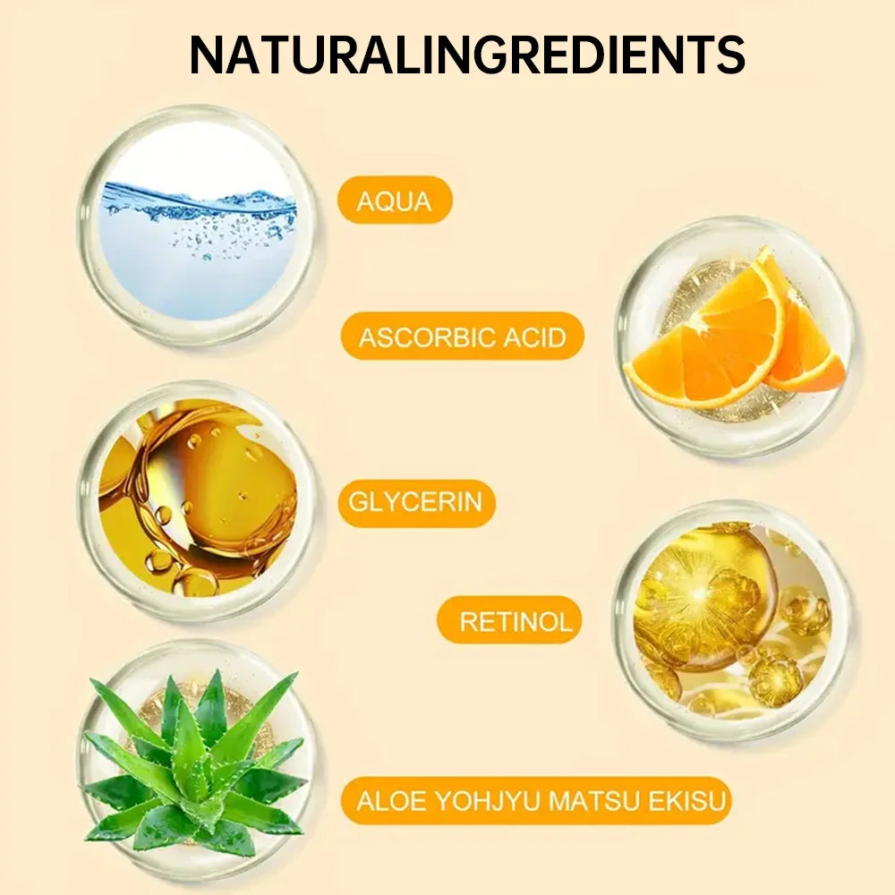 Retinol Vitamin C Cream-added Aloe Extract Alcohol-free Deeply Penetrate and Moisturize Dry Skin Anti-aging Cream Moisturizing