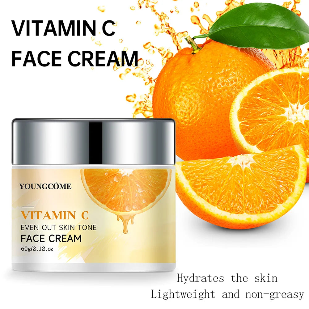 Retinol Vitamin C Cream-added Aloe Extract Alcohol-free Deeply Penetrate and Moisturize Dry Skin Anti-aging Cream Moisturizing